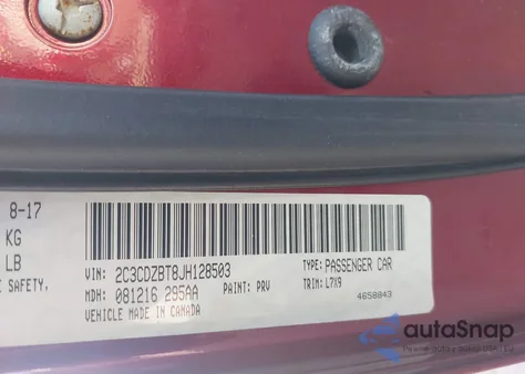 2018 Dodge Challenger R/T from USA, damaged, VIN 2C3CDZBT8JH128503